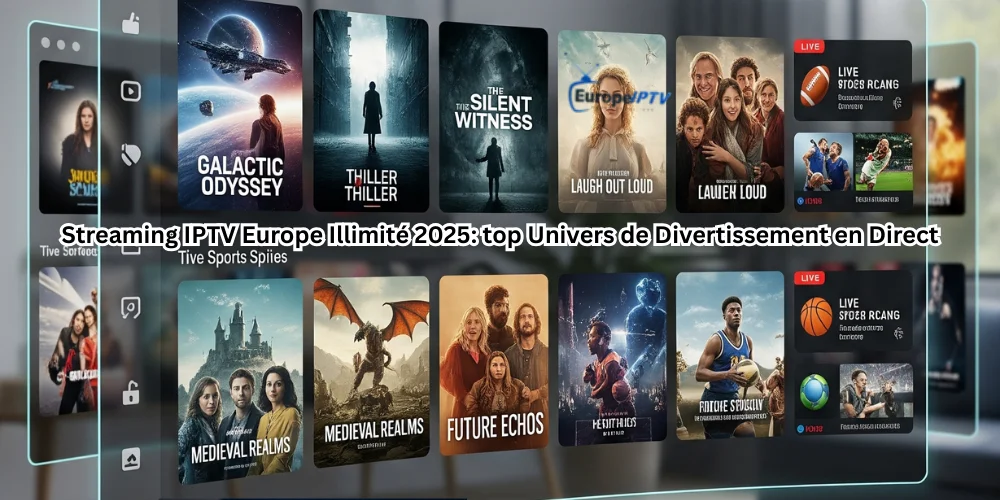 Streaming IPTV Europe Illimité 2025: top Univers de Divertissement en Direct