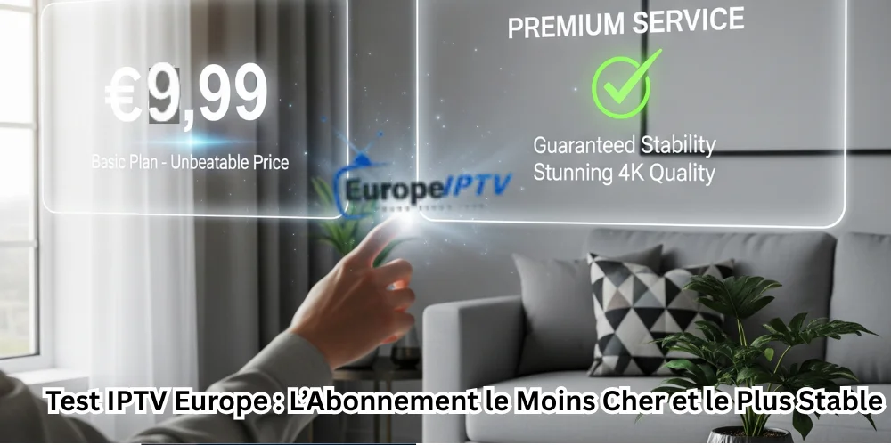Test IPTV Europe : L’Abonnement le Moins Cher et le Plus Stable