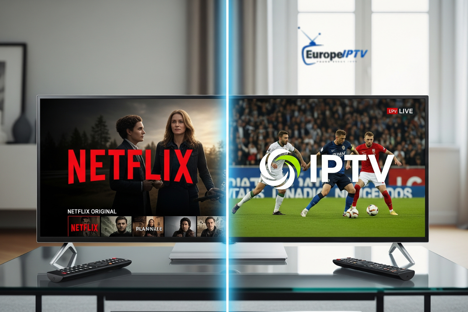 Netflix vs IPTV Europe: Quelle est la Solution Idéale en Europe?